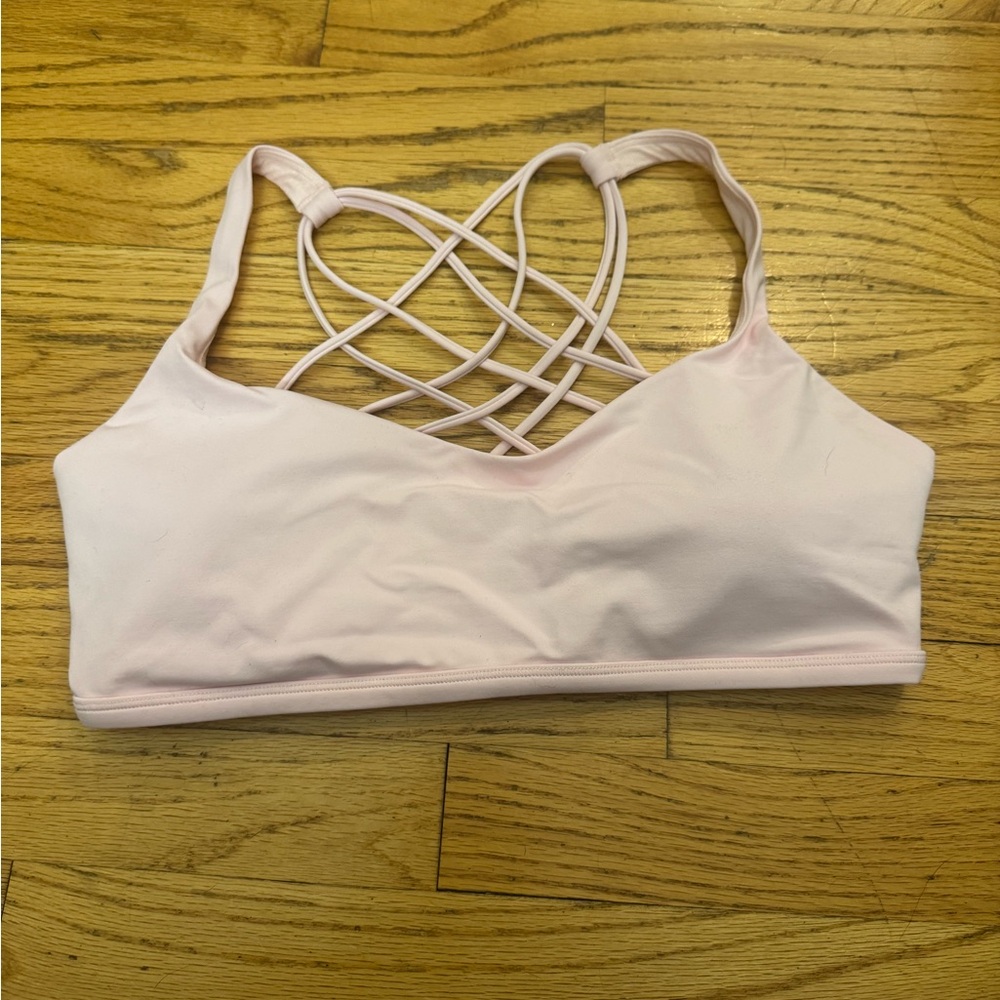 Women's Pink Lululemon Free to Be Wild Bra